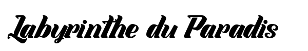 Labyrinthe du Paradis font preview